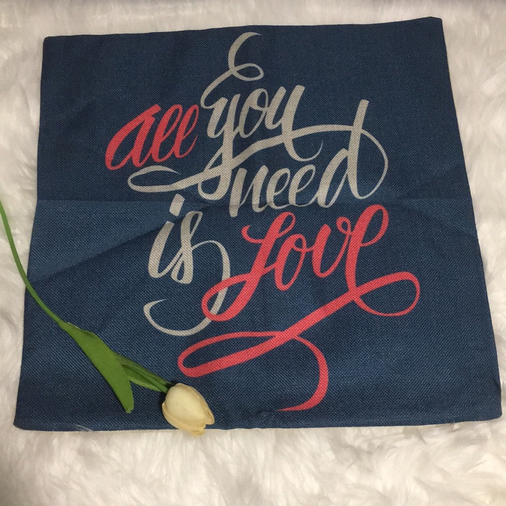 All you need is love pillow cover